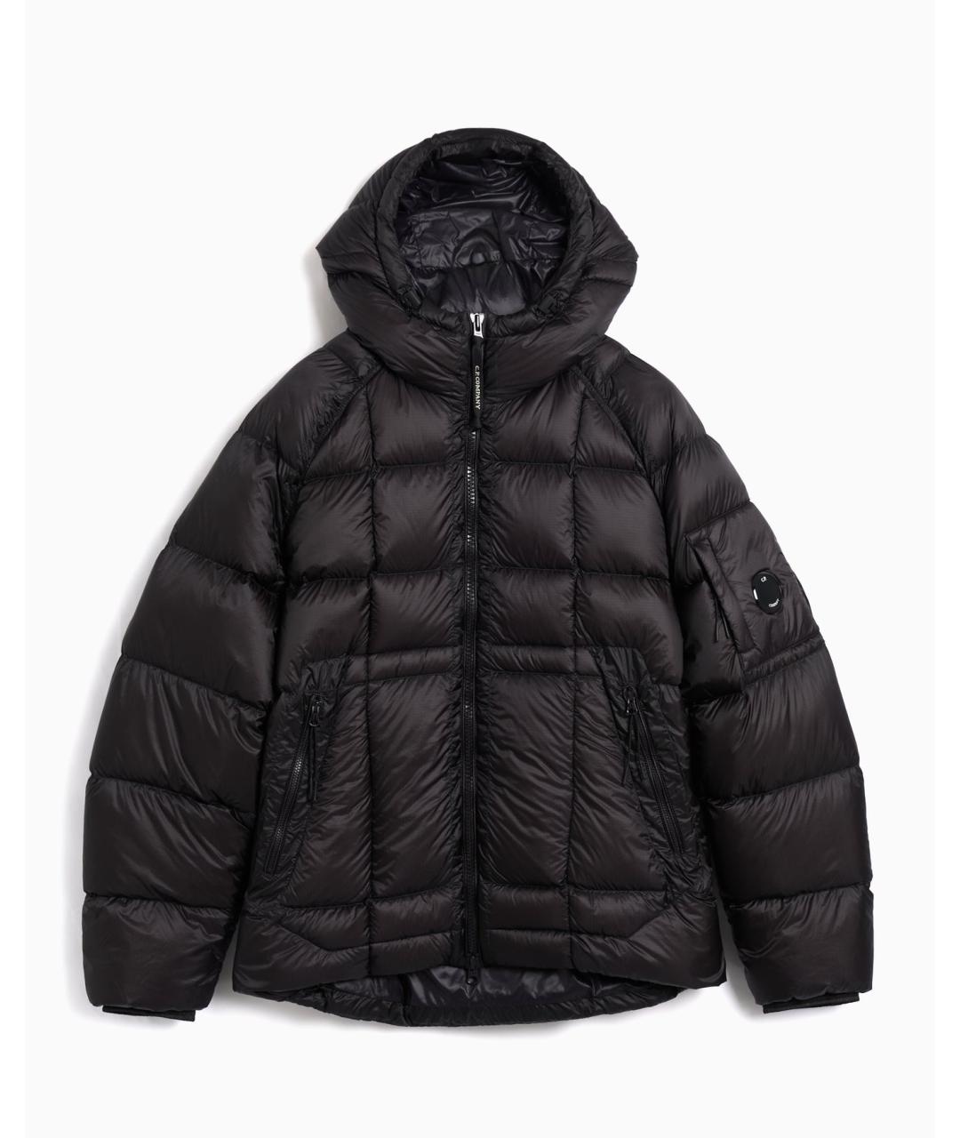 CP COMPANY Черный синтетический пуховик, фото 1