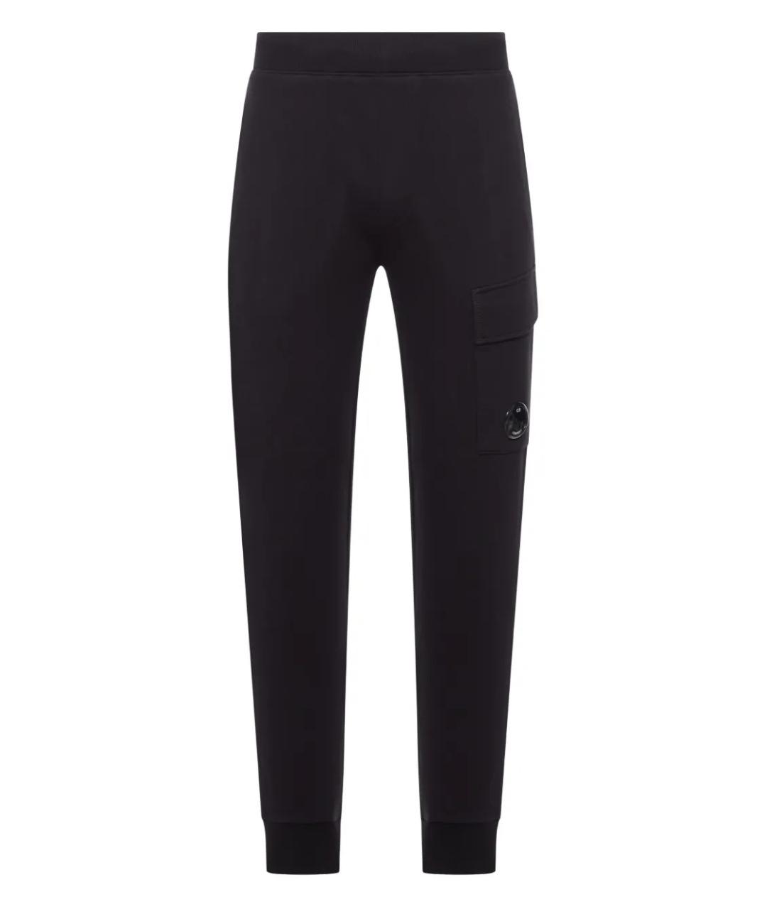 CP COMPANY Черные хлопковые повседневные брюки, фото 1