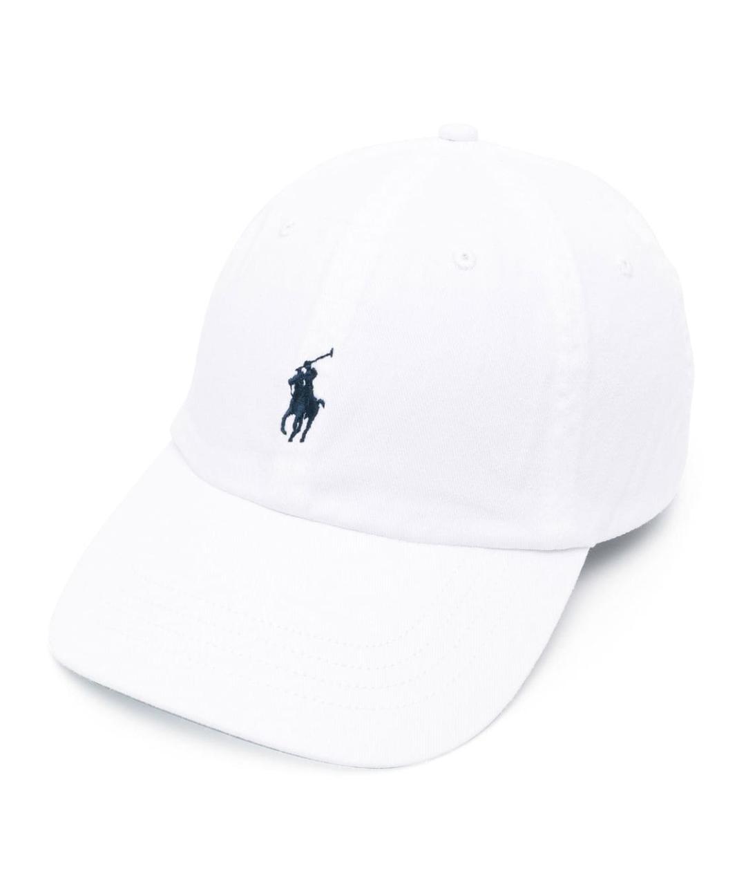 POLO RALPH LAUREN Белая хлопковая кепка/бейсболка, фото 1