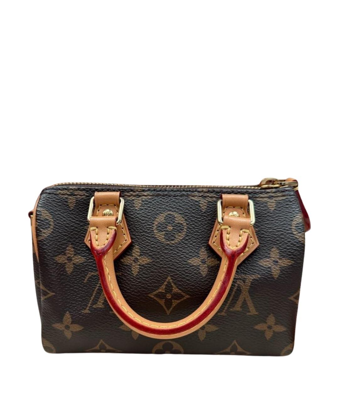 LOUIS VUITTON Коричневая сумка с короткими ручками из канвы, фото 1