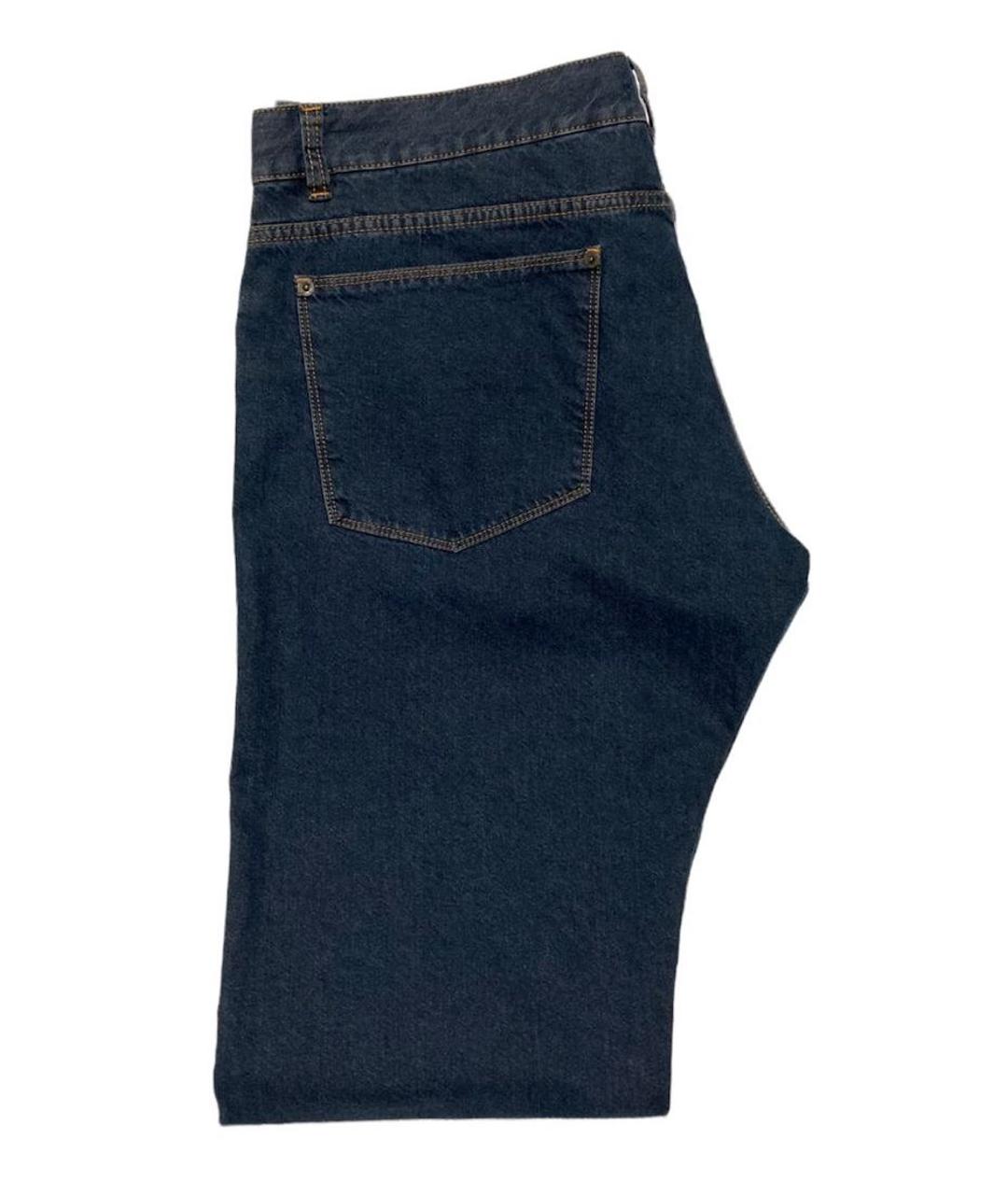 LARUSMIANI Темно-синие хлопковые прямые джинсы, фото 6