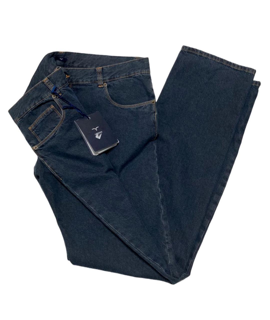 LARUSMIANI Темно-синие хлопковые прямые джинсы, фото 7