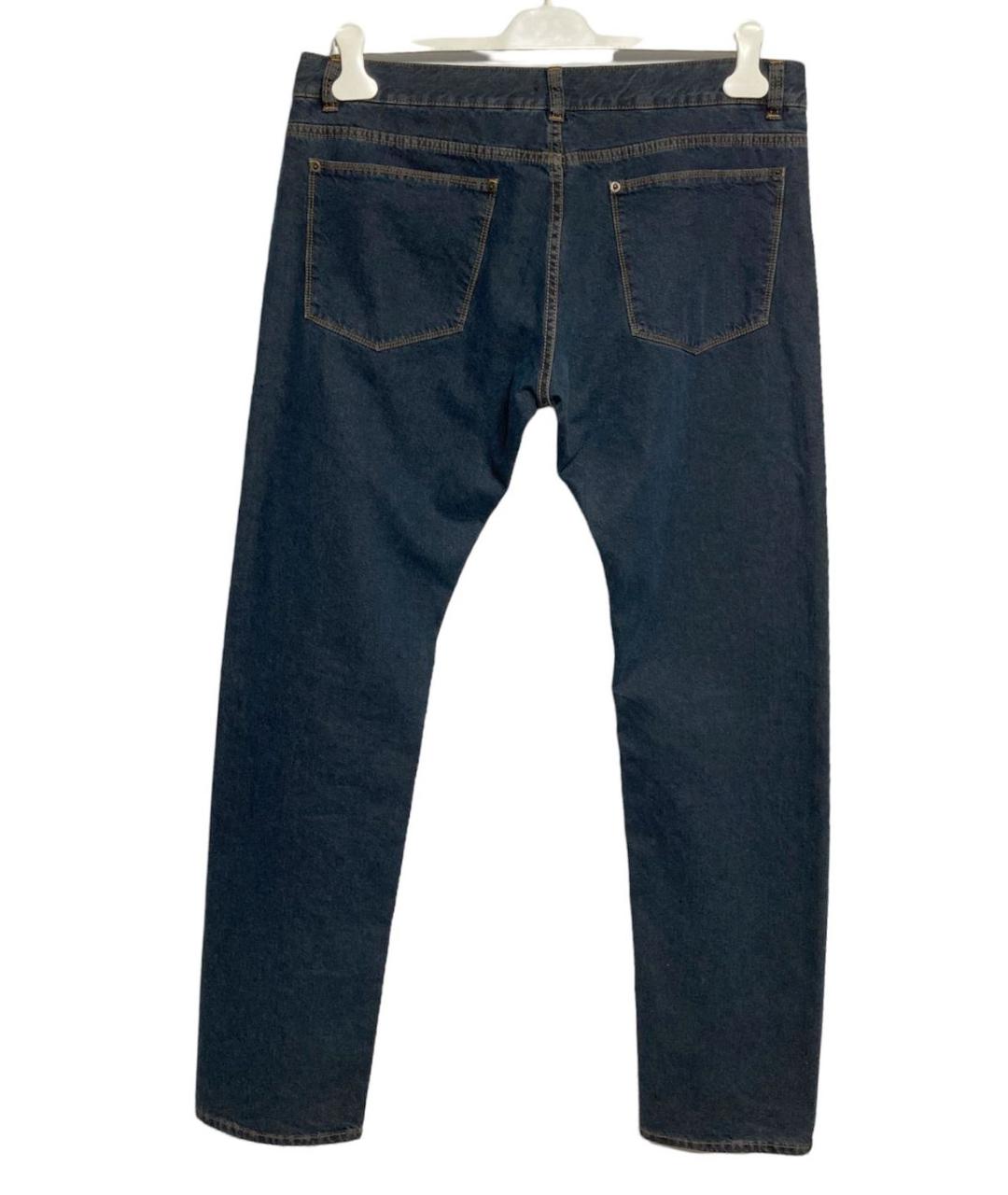 LARUSMIANI Темно-синие хлопковые прямые джинсы, фото 2
