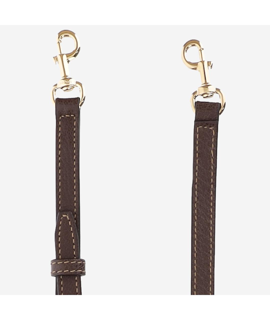 GUCCI Бежевая сумка с короткими ручками из канвы, фото 4