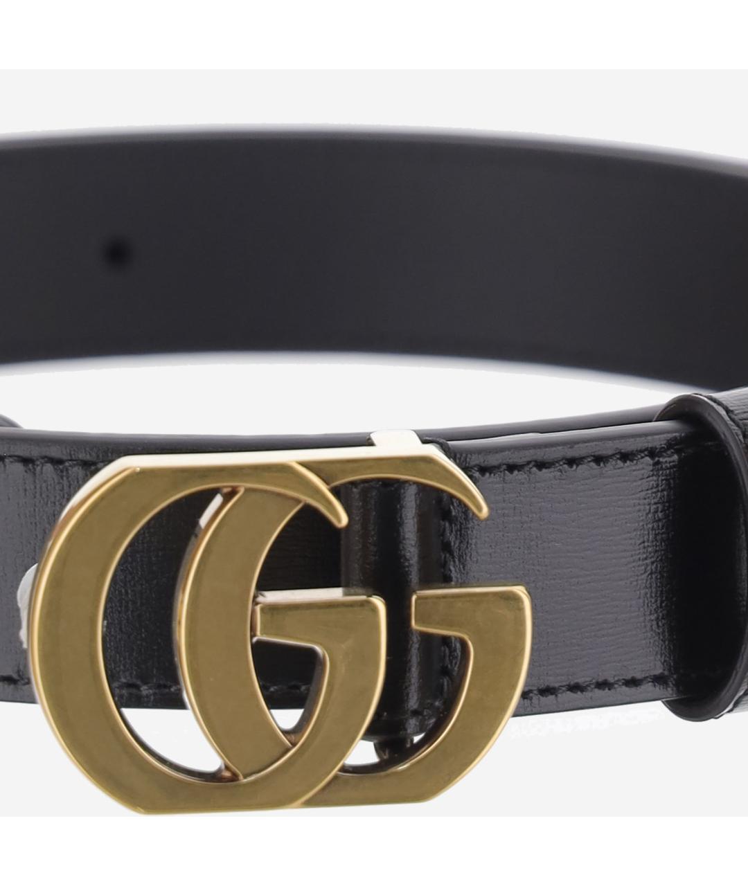GUCCI Черный кожаный ремень, фото 3