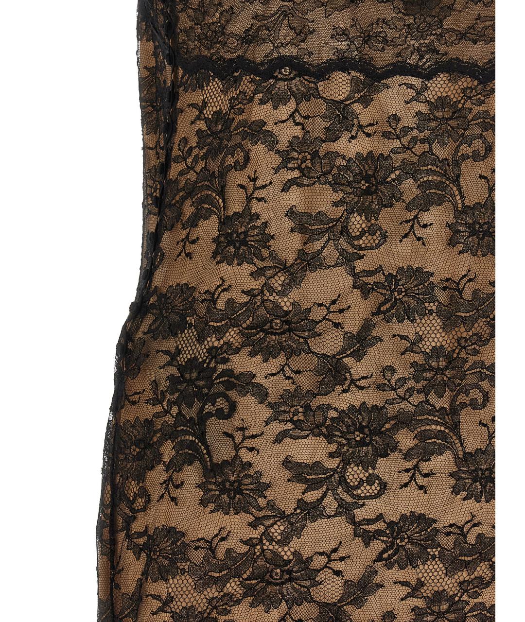 SAINT LAURENT Мульти полиамидовое коктейльное платье, фото 4