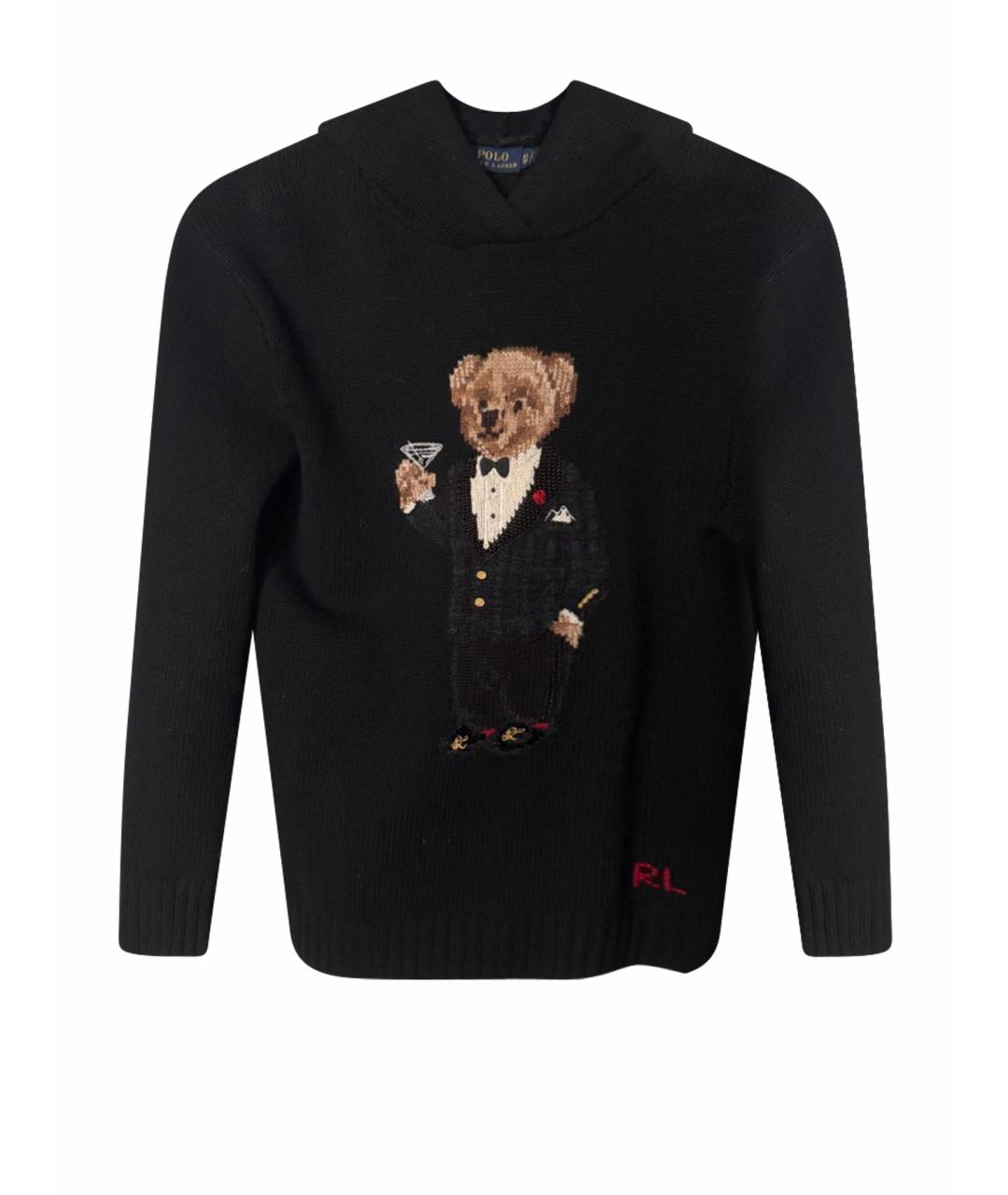 POLO RALPH LAUREN Черный шерстяной джемпер / свитер, фото 1