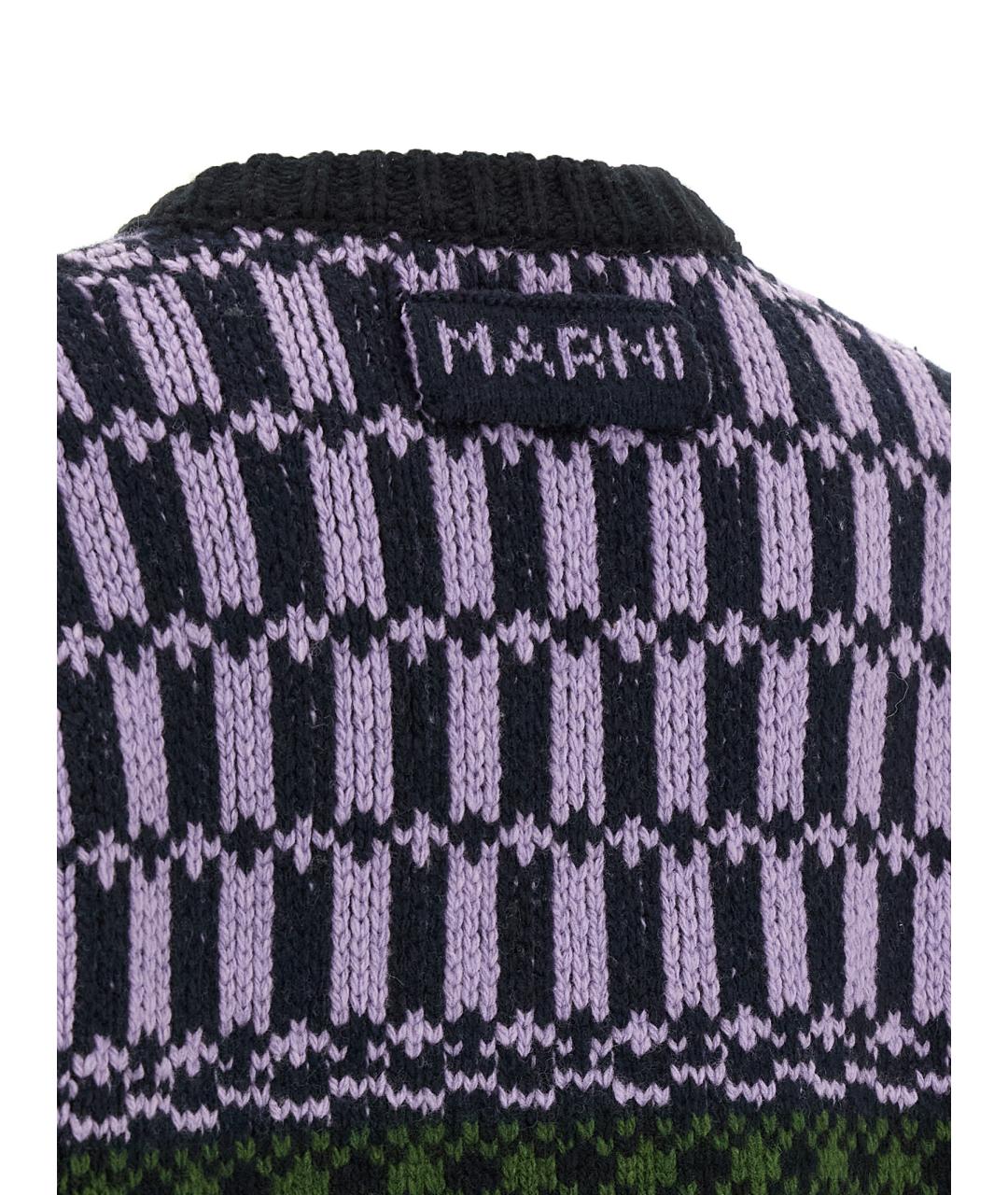 MARNI Мульти шерстяной джемпер / свитер, фото 4