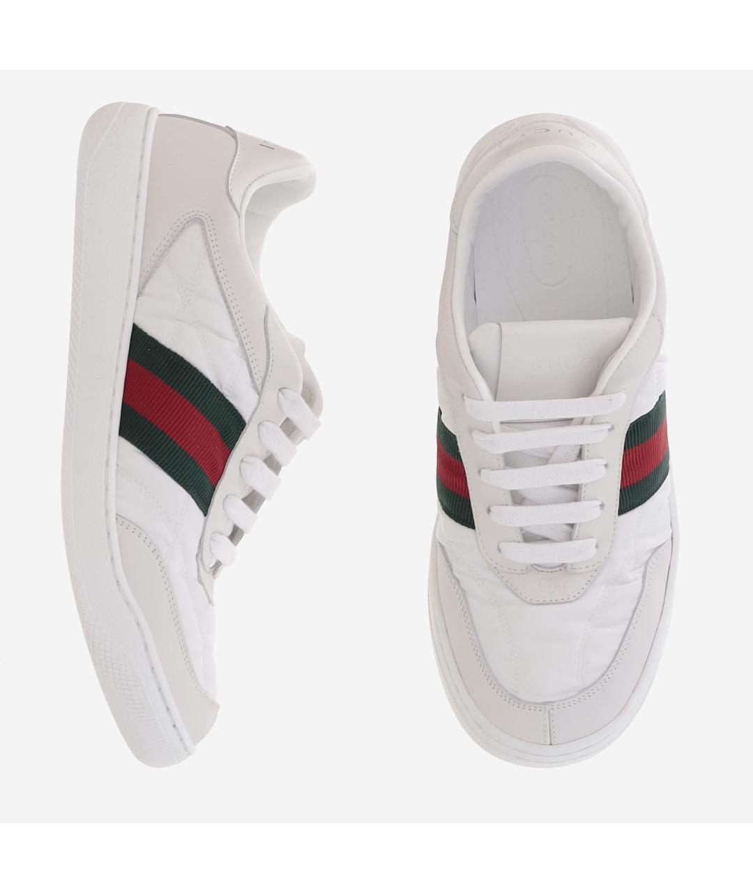 GUCCI Белые синтетические кроссовки, фото 2