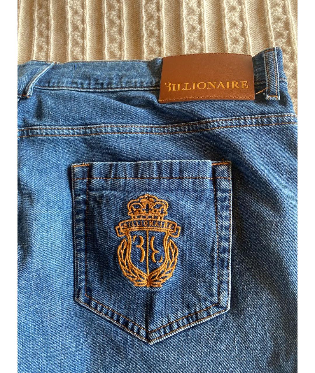 BILLIONAIRE Синие прямые джинсы, фото 3