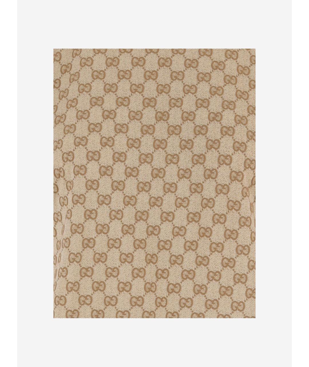 GUCCI Бежевая хлопковая футболка, фото 3