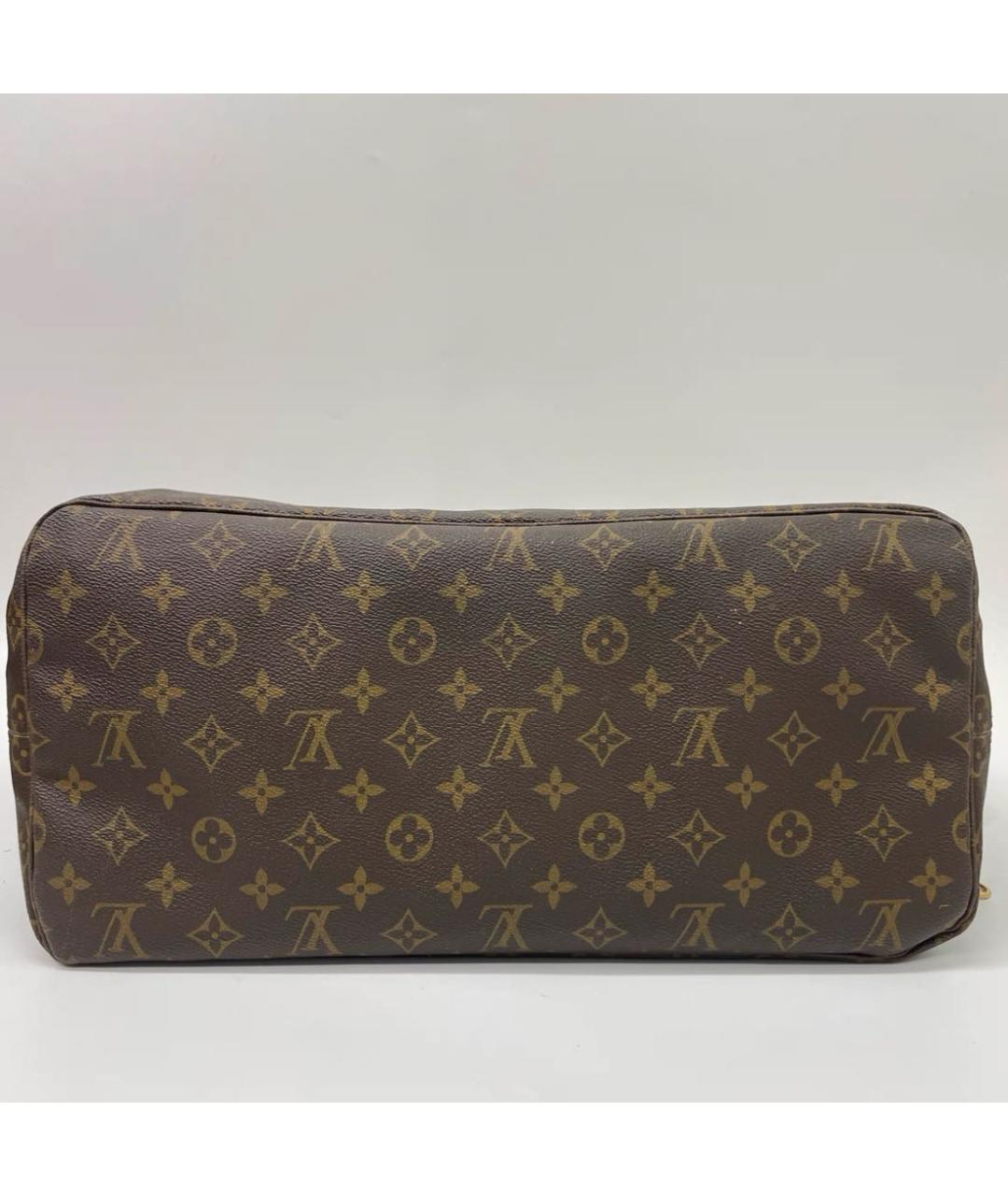 LOUIS VUITTON Коричневая сумка тоут из канвы, фото 6