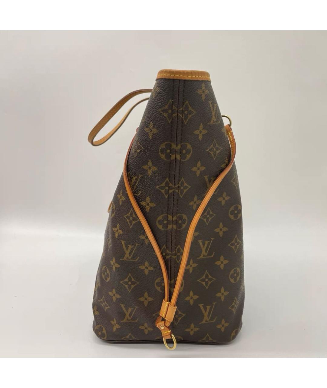 LOUIS VUITTON Коричневая сумка тоут из канвы, фото 4