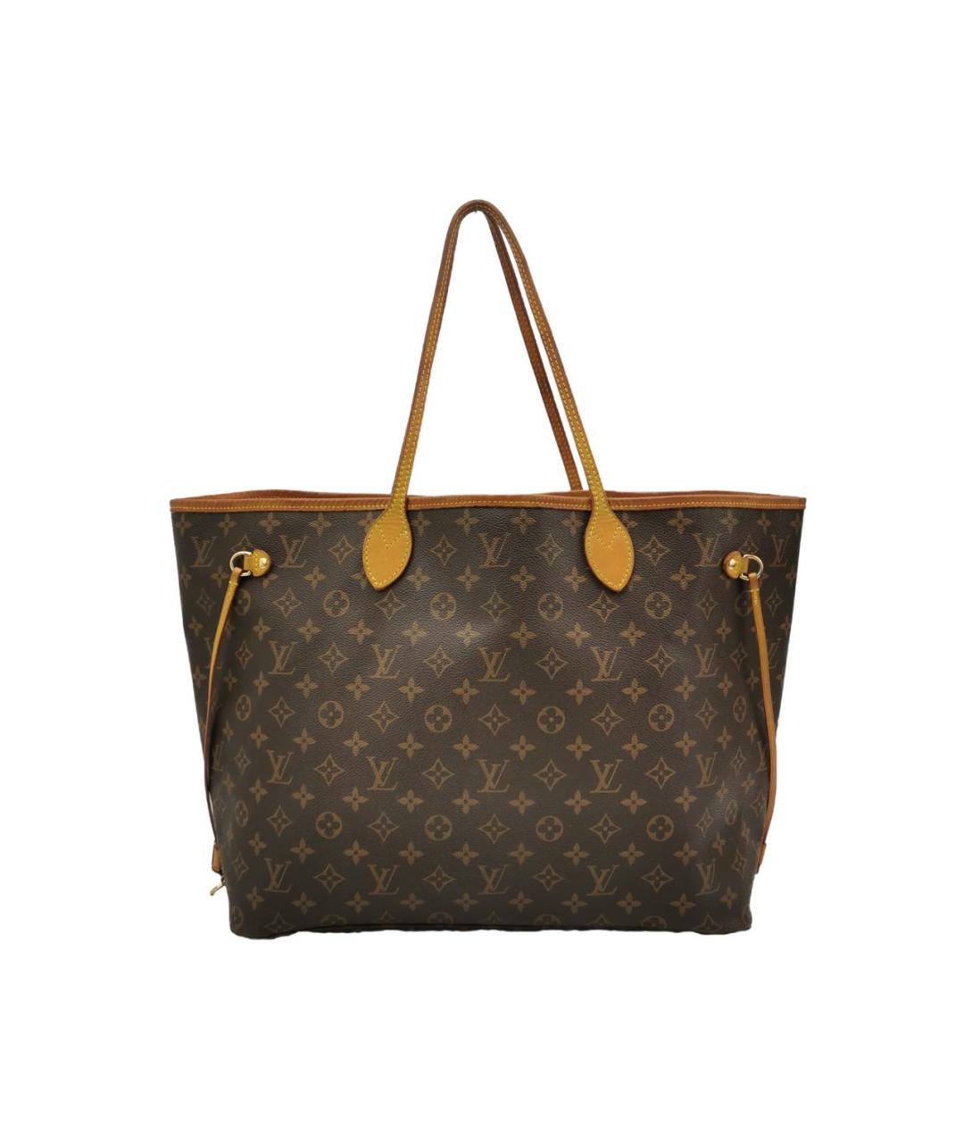 LOUIS VUITTON Коричневая сумка тоут из канвы, фото 9