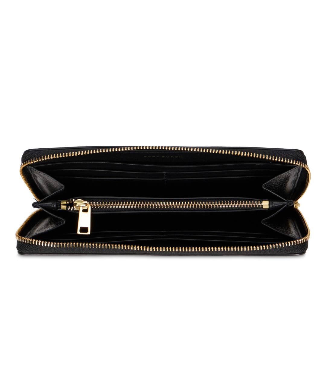 TORY BURCH Черный кожаный кошелек, фото 4