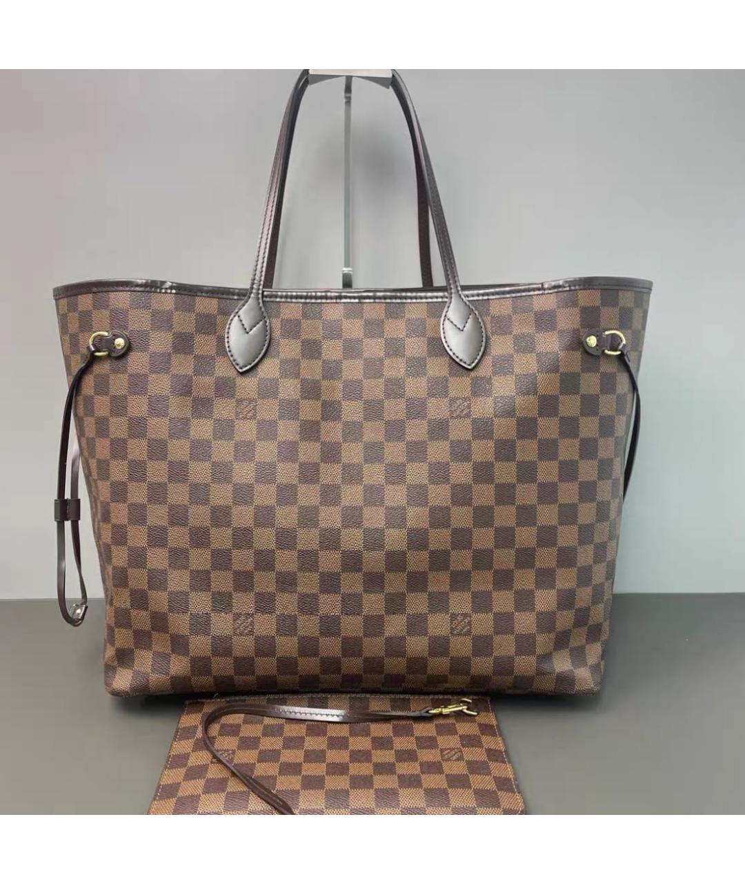LOUIS VUITTON Коричневая сумка тоут, фото 3