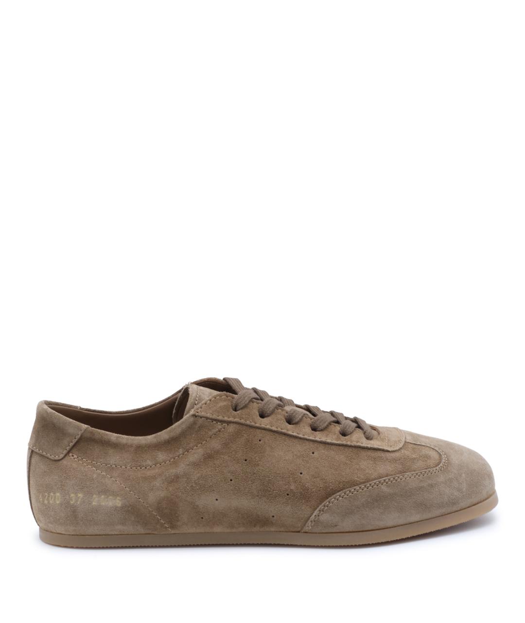 COMMON PROJECTS Бежевые замшевые кроссовки, фото 1
