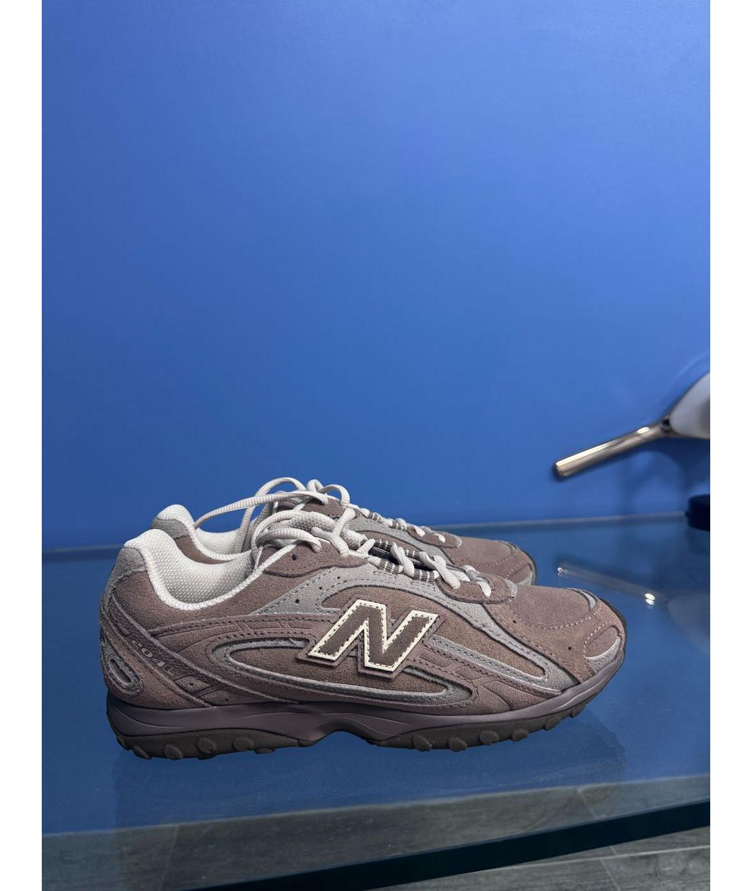 NEW BALANCE Коричневые замшевые кроссовки, фото 6