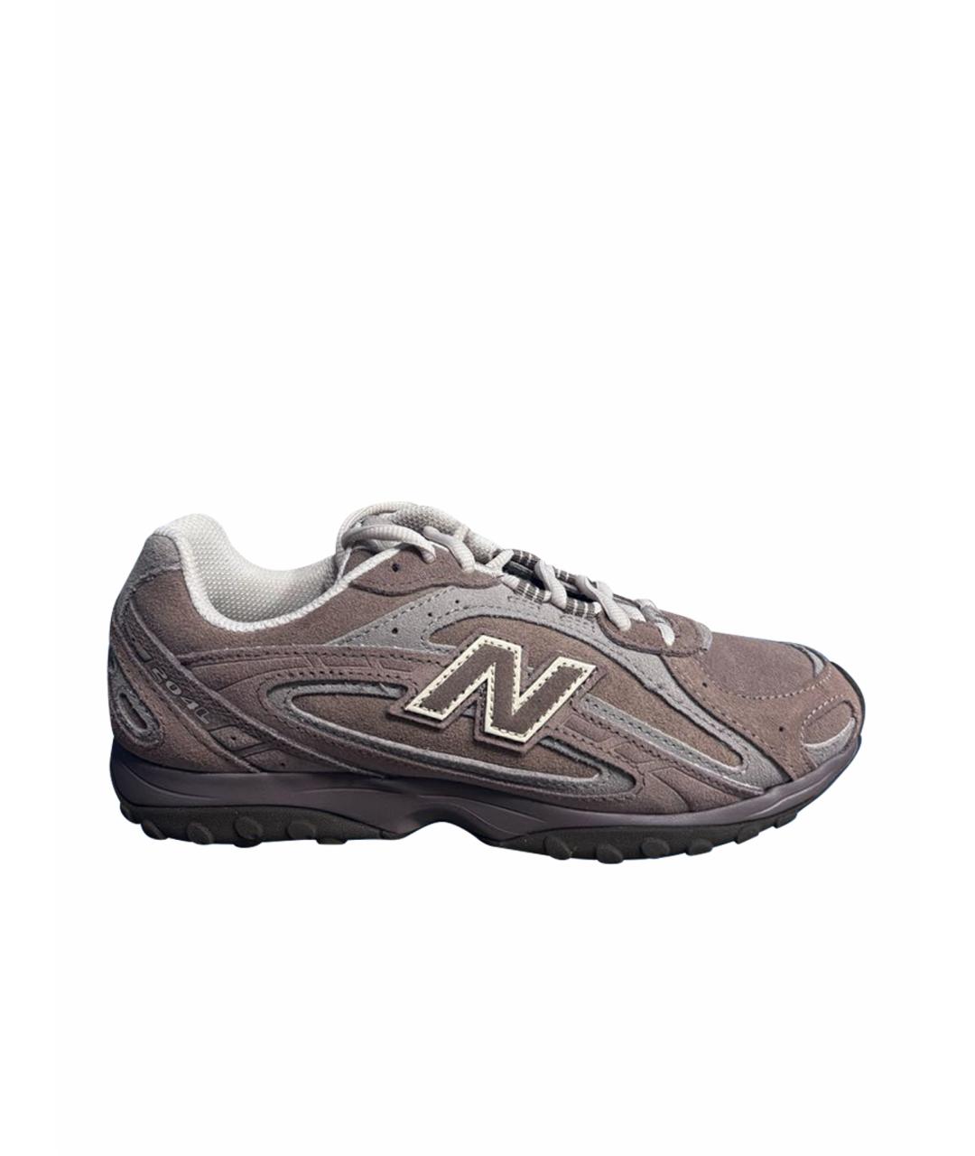 NEW BALANCE Коричневые замшевые кроссовки, фото 1