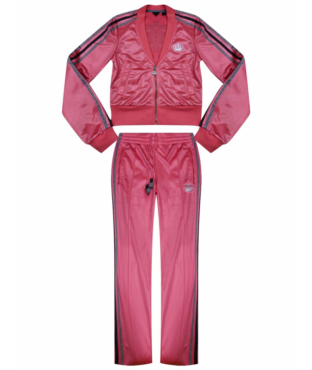 ADIDAS Розовый атласный спортивные костюмы, фото 1