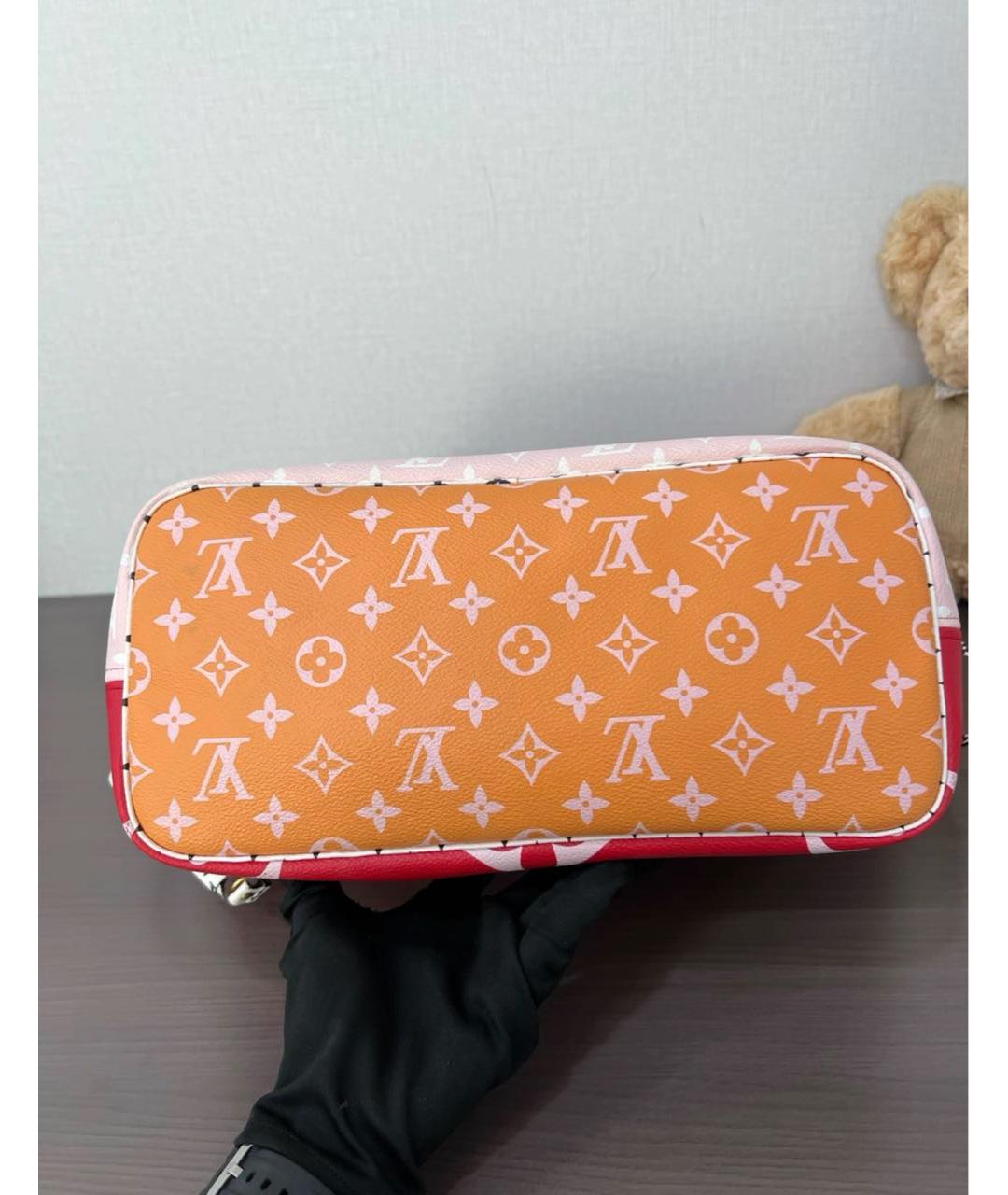 LOUIS VUITTON Красная сумка тоут, фото 6
