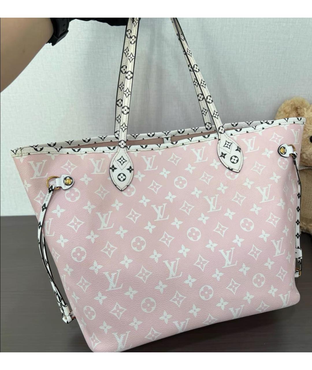 LOUIS VUITTON Красная сумка тоут, фото 4
