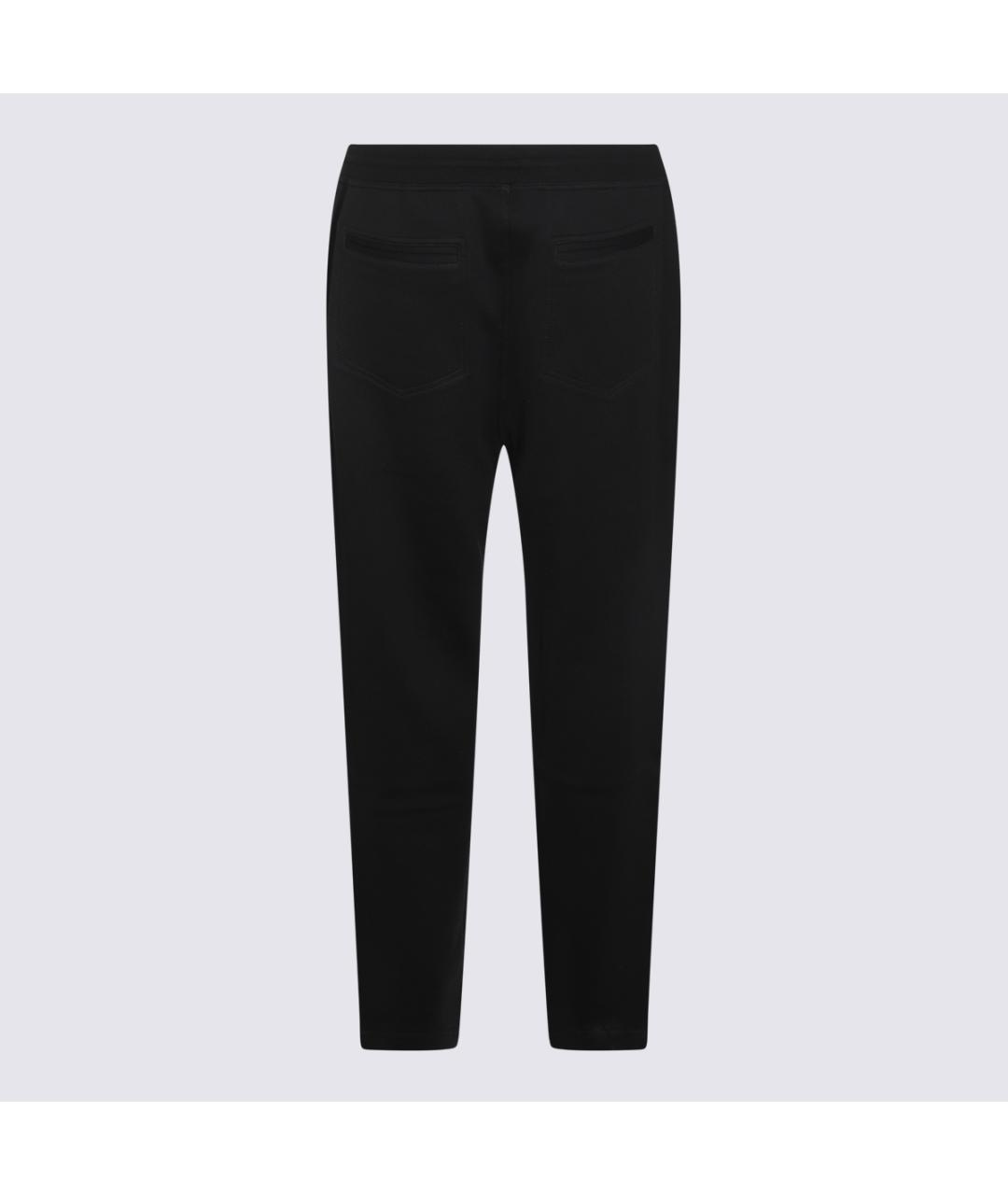 BRUNELLO CUCINELLI Черные хлопковые повседневные брюки, фото 4