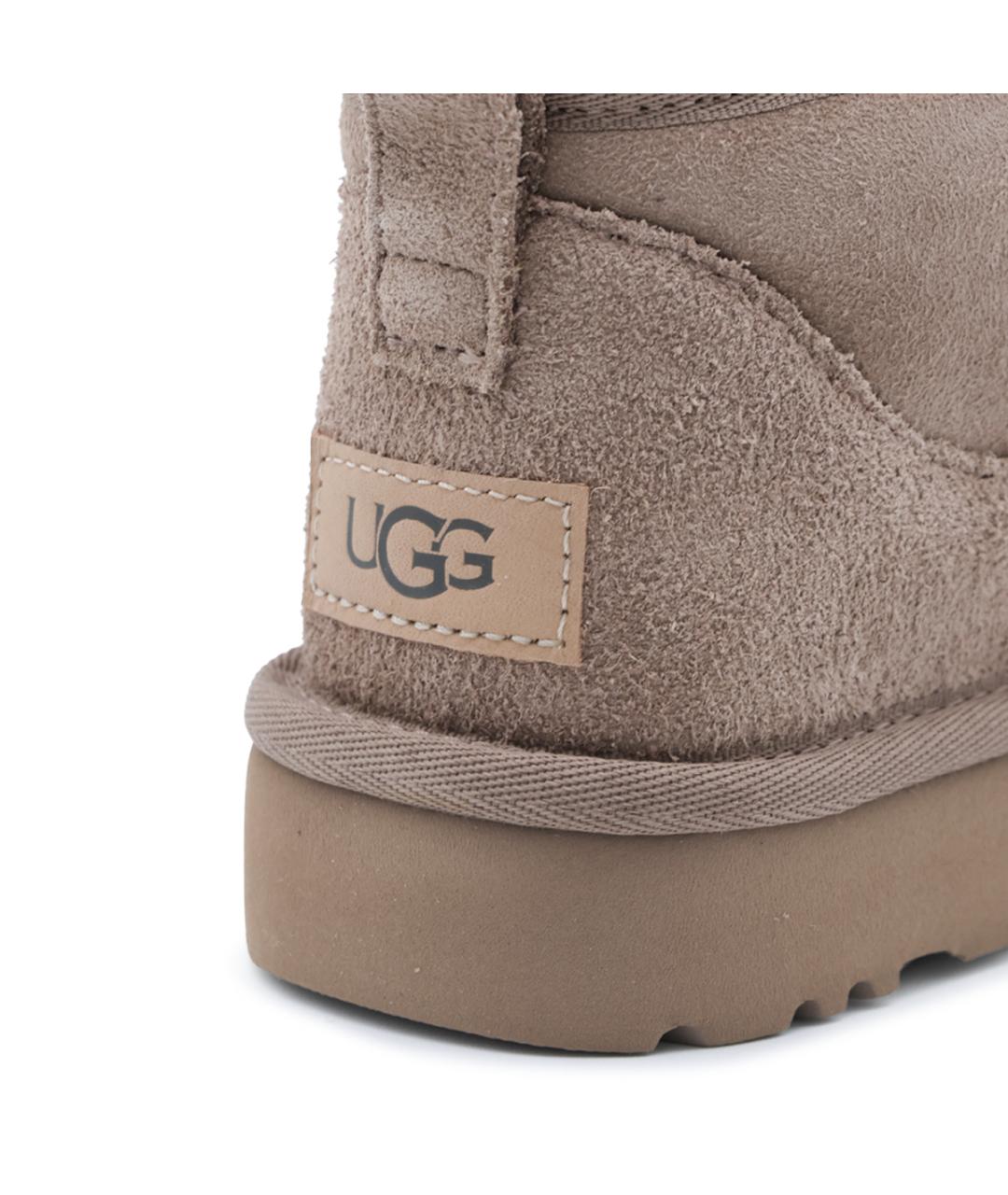UGG Бежевые замшевые полусапоги, фото 7
