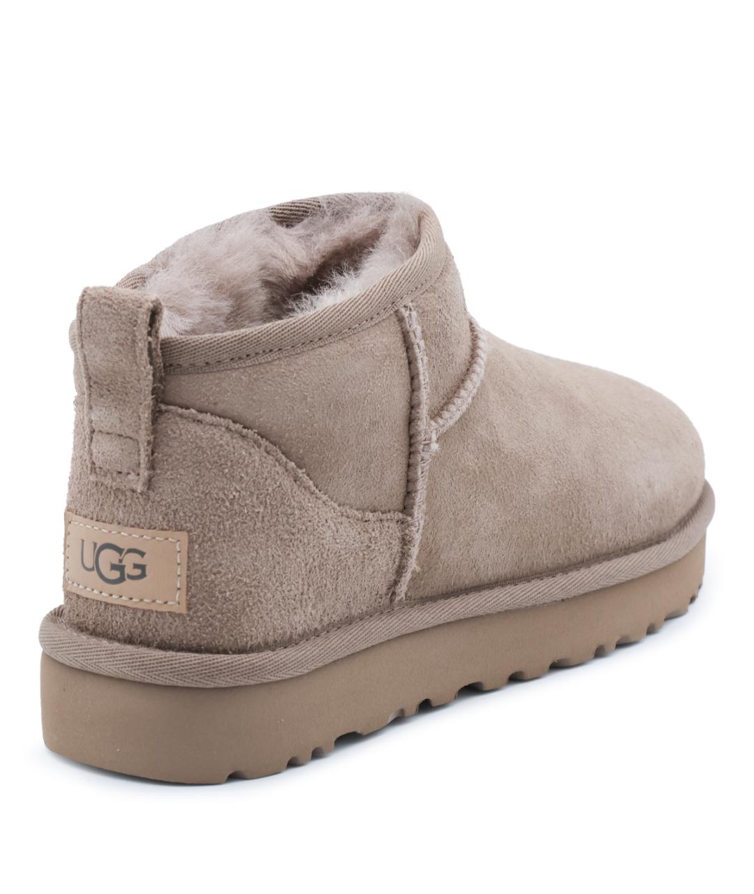 UGG Бежевые замшевые полусапоги, фото 5