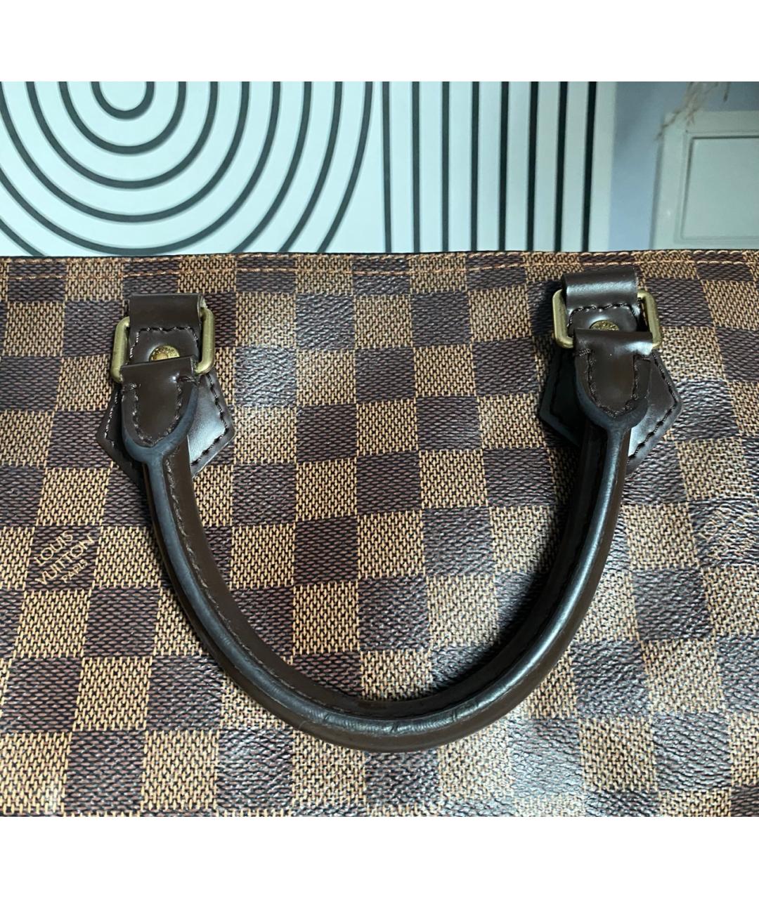 LOUIS VUITTON Коричневая сумка с короткими ручками, фото 5
