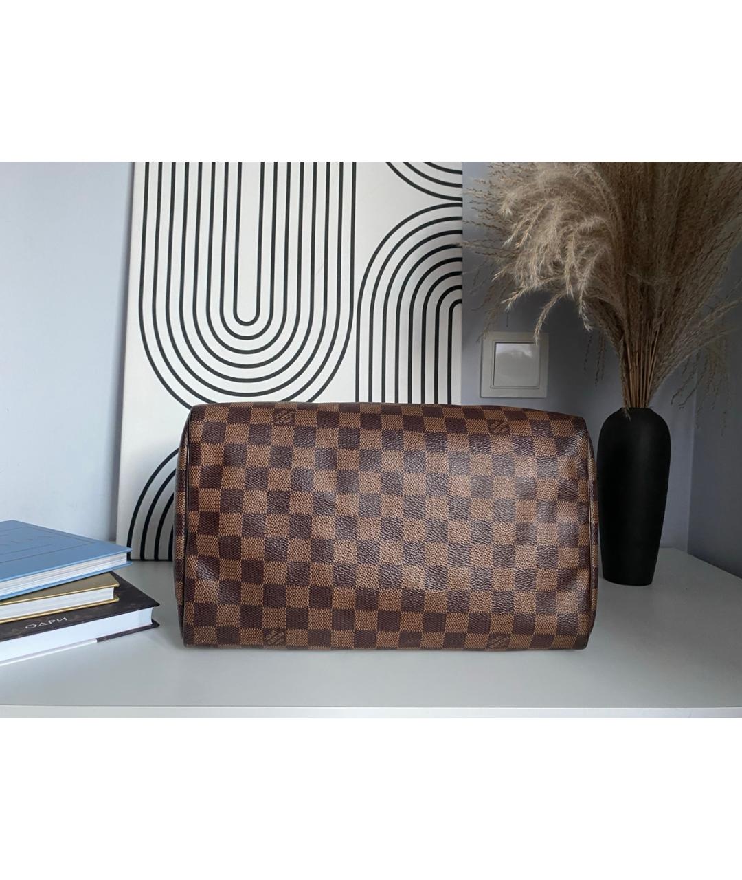 LOUIS VUITTON Коричневая сумка с короткими ручками, фото 3