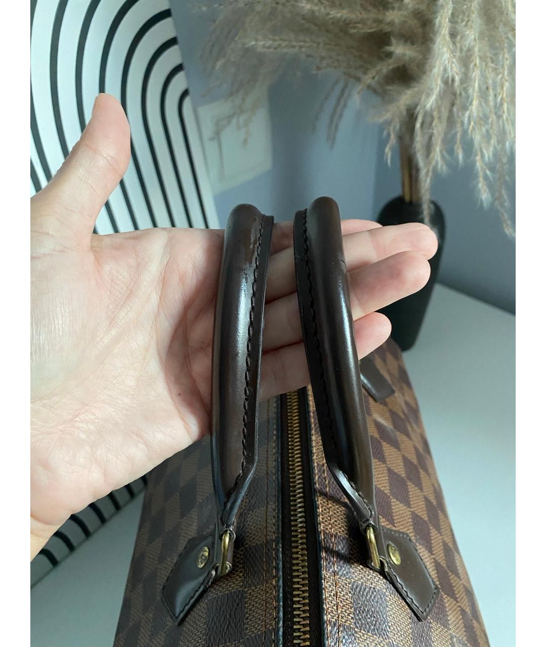 LOUIS VUITTON Коричневая сумка с короткими ручками, фото 4