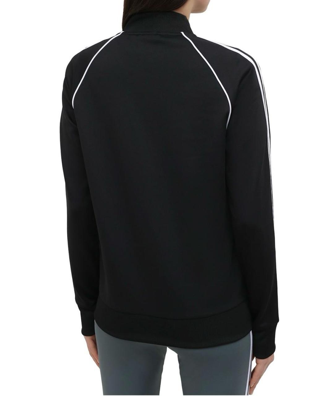 ADIDAS Черная полиэстеровая спортивная куртка, фото 2