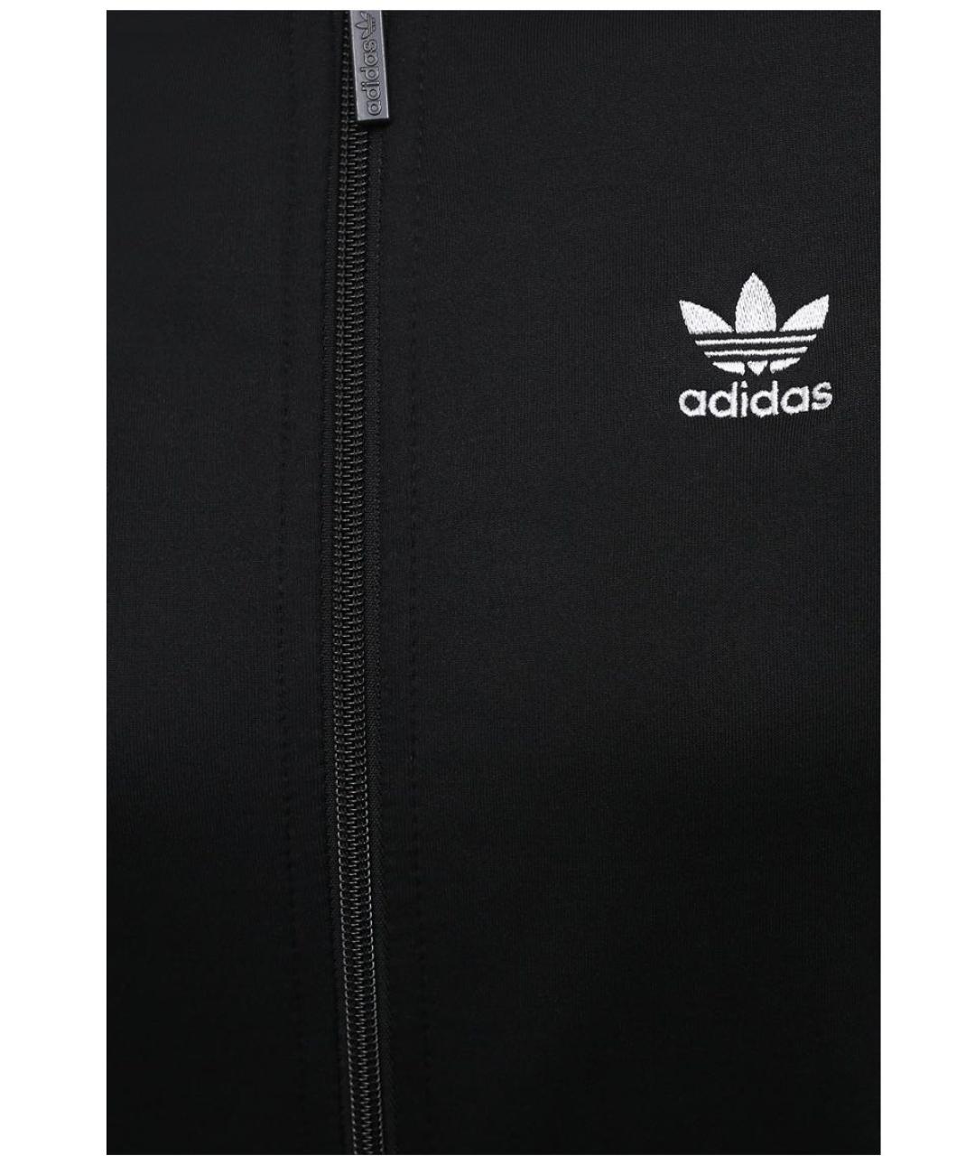 ADIDAS Черная полиэстеровая спортивная куртка, фото 4