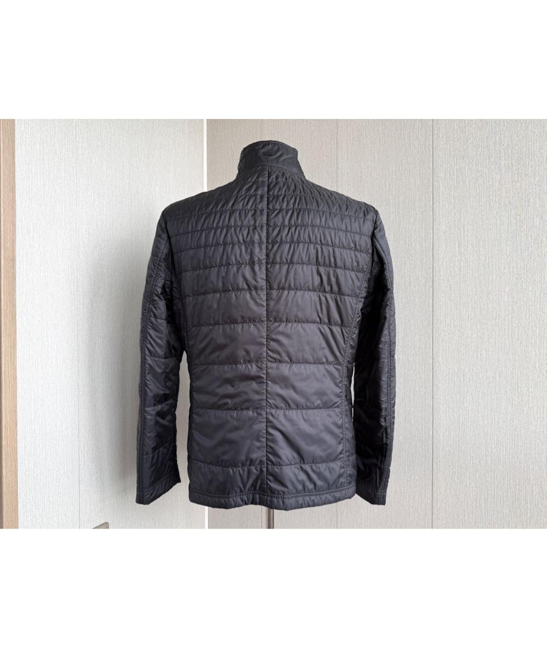 HUGO BOSS Темно-синяя полиэстеровая куртка, фото 2