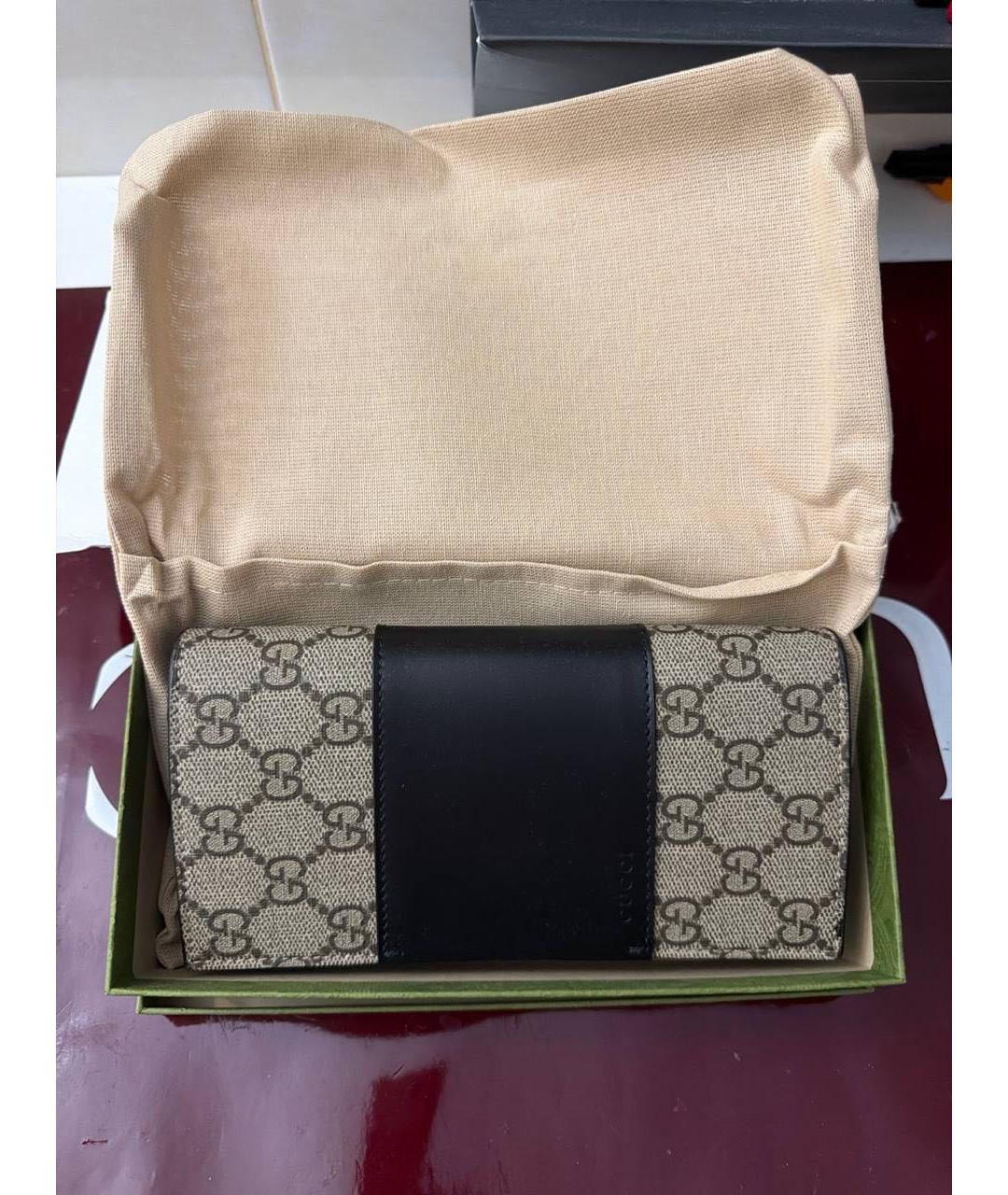 GUCCI Красный кожаный кошелек, фото 5