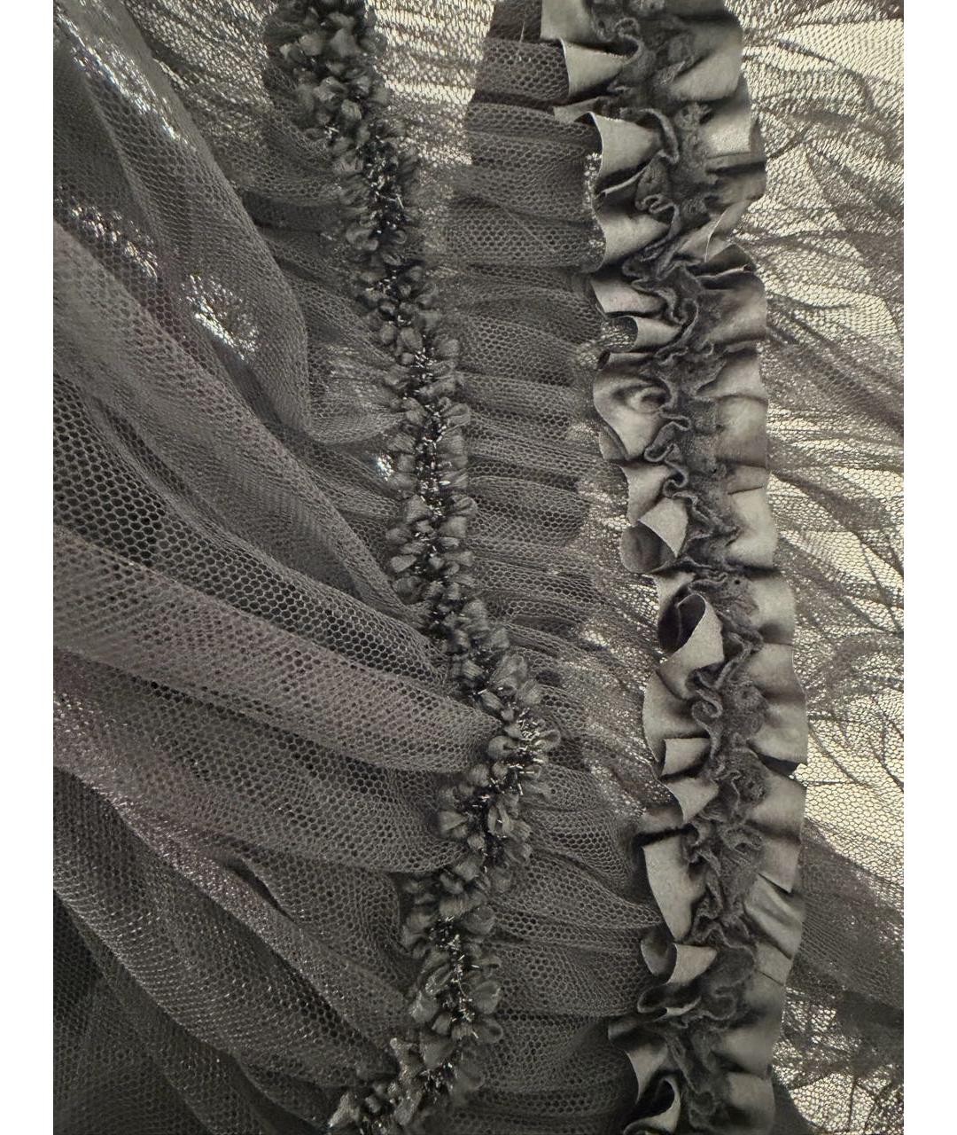 COMME DES GARÇONS Черная атласная юбка макси, фото 6