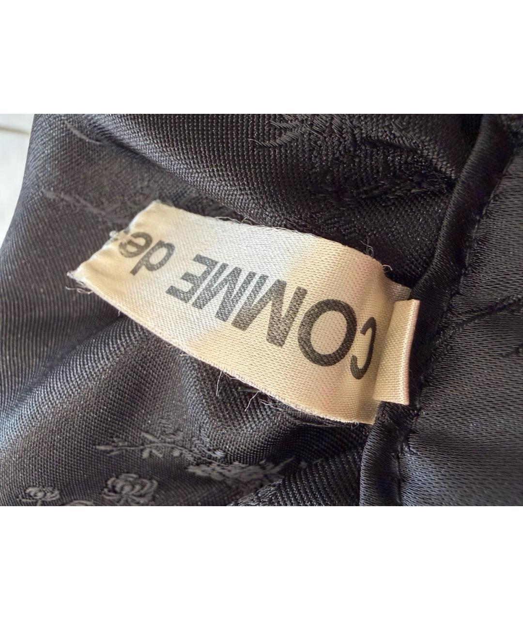 COMME DES GARÇONS Черная атласная юбка макси, фото 4