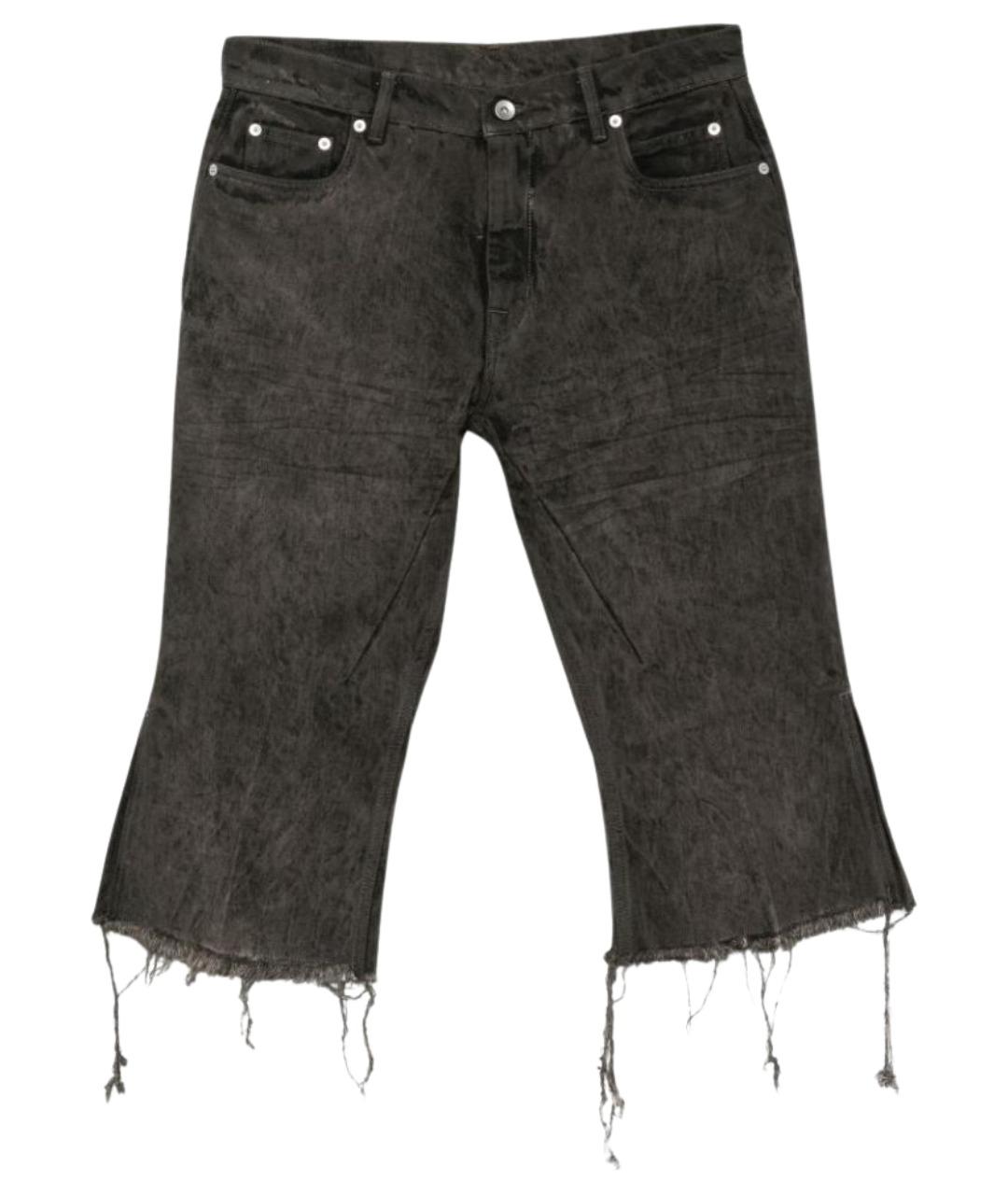 RICK OWENS Серые хлопковые шорты, фото 1