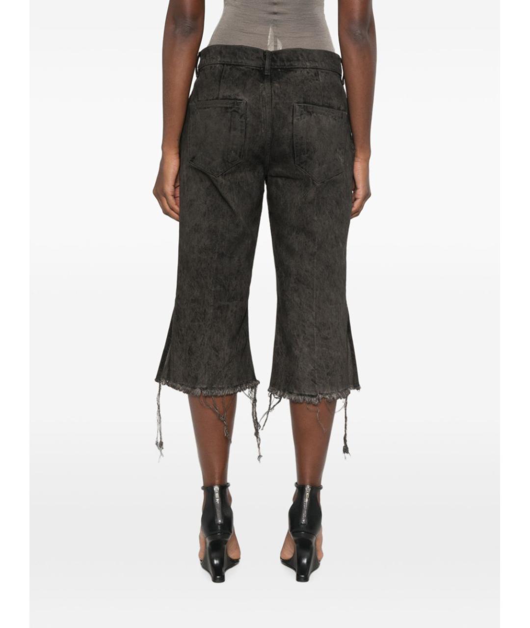 RICK OWENS Серые хлопковые шорты, фото 5