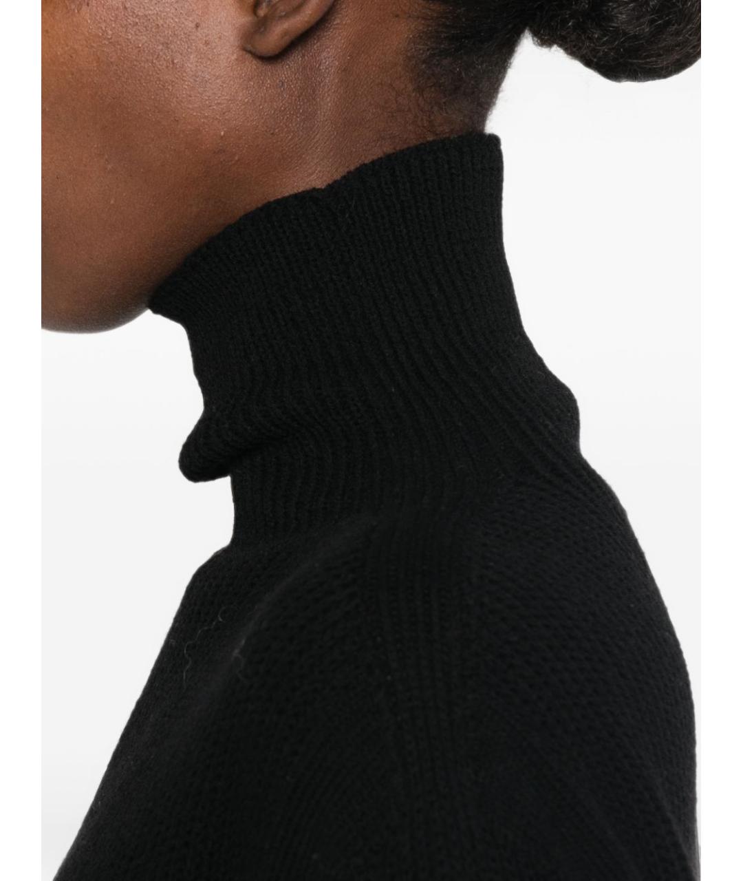 RICK OWENS Черный шерстяной джемпер / свитер, фото 3