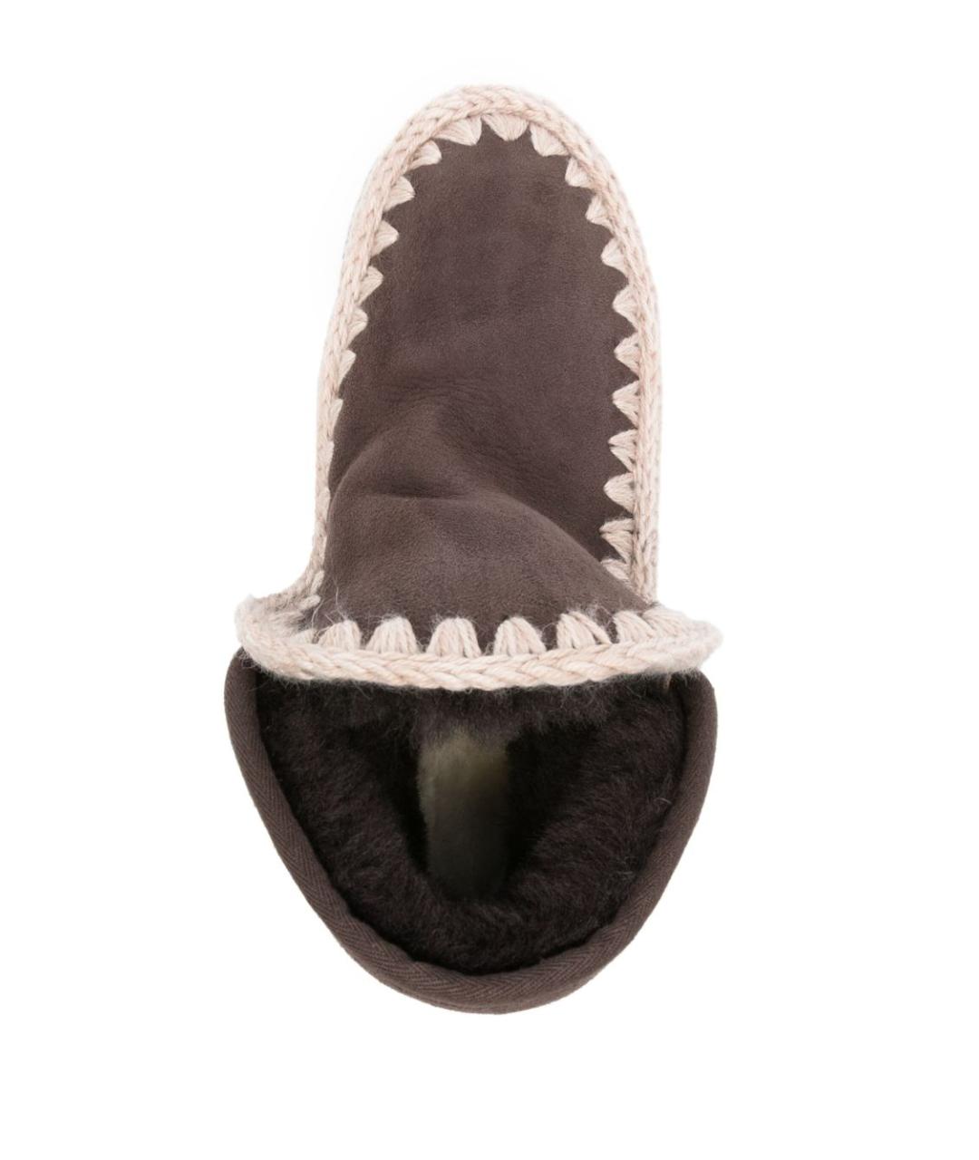 MOU Коричневые замшевые ботинки, фото 3
