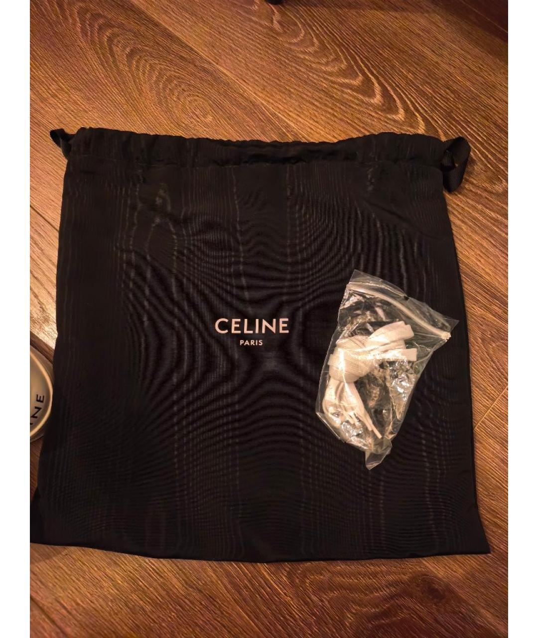 CELINE Белые кожаные кеды, фото 6