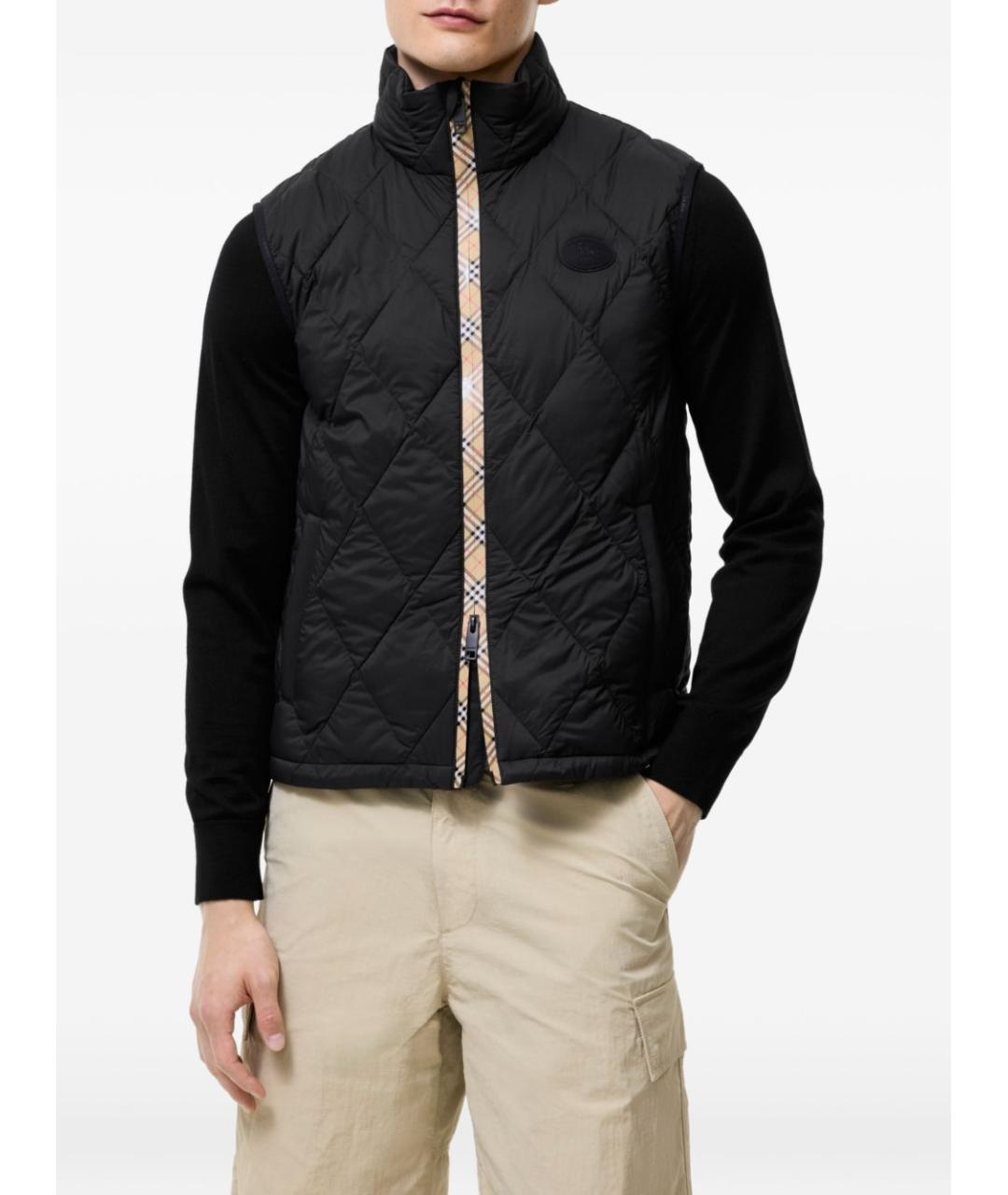 BURBERRY Черный жилет, фото 3