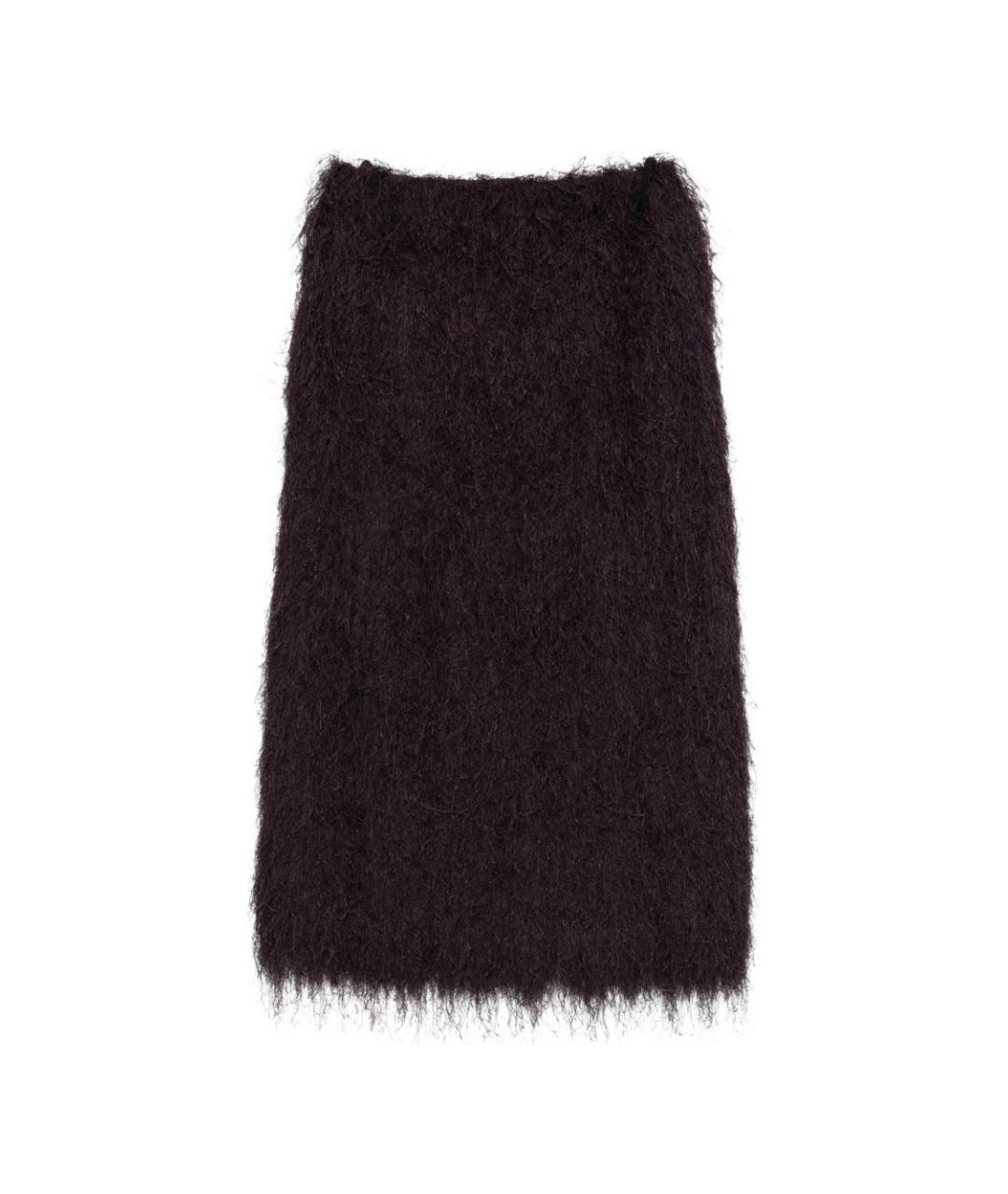 DRIES VAN NOTEN Фиолетовая полиэстеровая юбка миди, фото 1