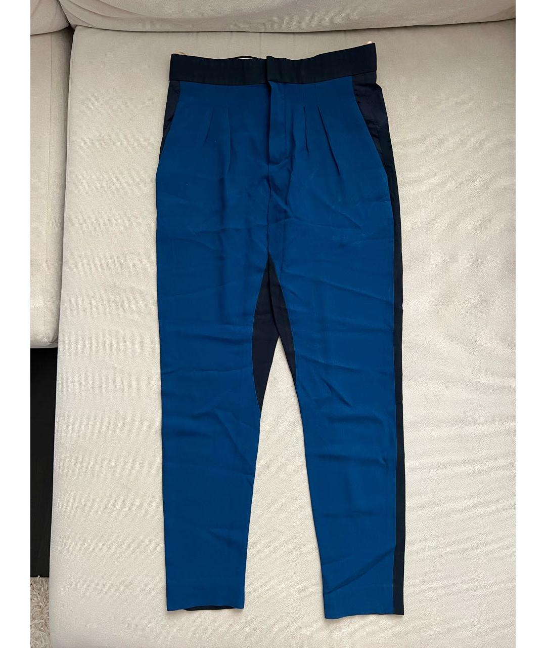 CHLOE Темно-синие прямые брюки, фото 7