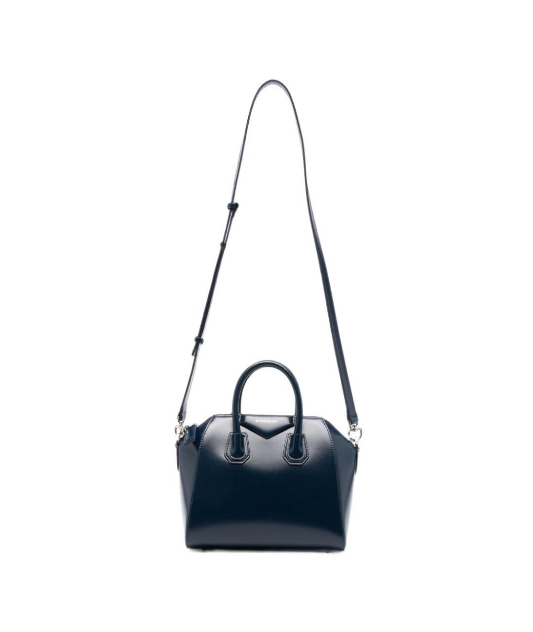 GIVENCHY Синяя кожаная сумка тоут, фото 1