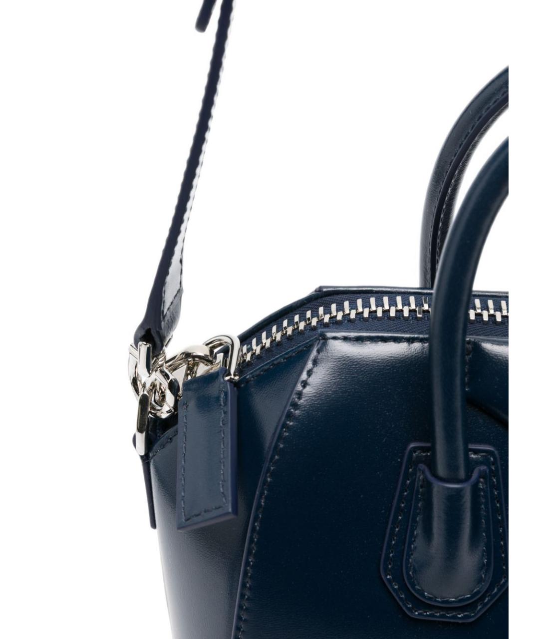 GIVENCHY Синяя кожаная сумка тоут, фото 5