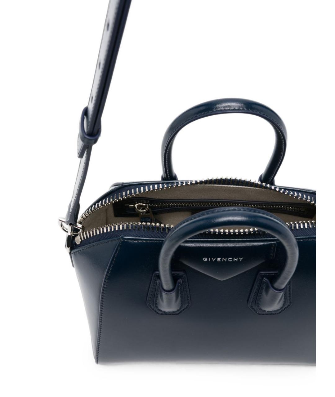 GIVENCHY Синяя кожаная сумка тоут, фото 2