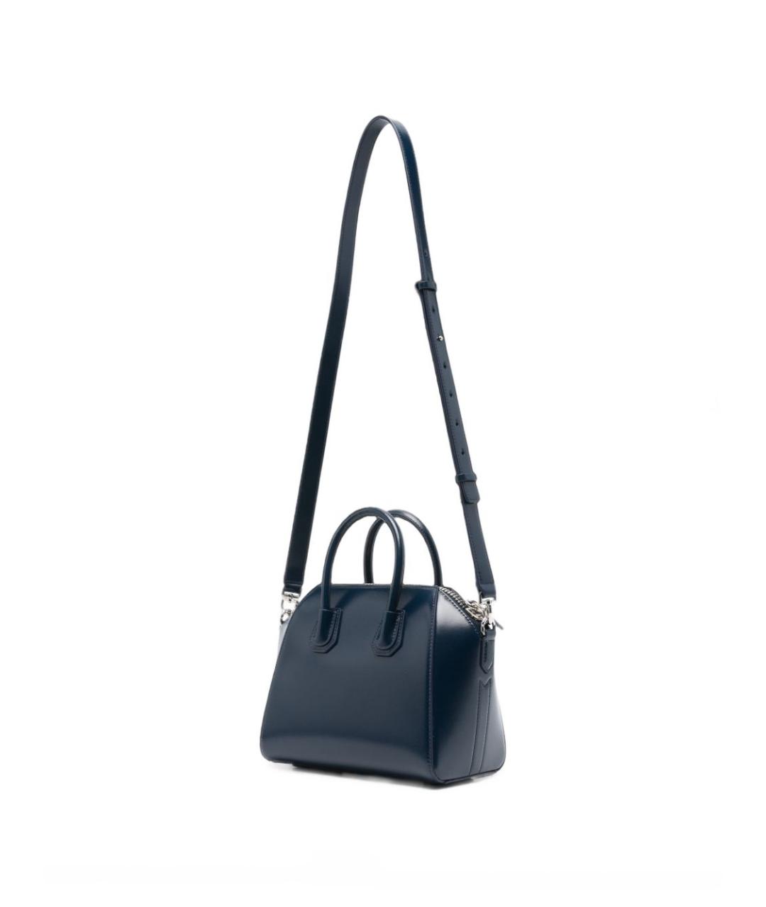 GIVENCHY Синяя кожаная сумка тоут, фото 4